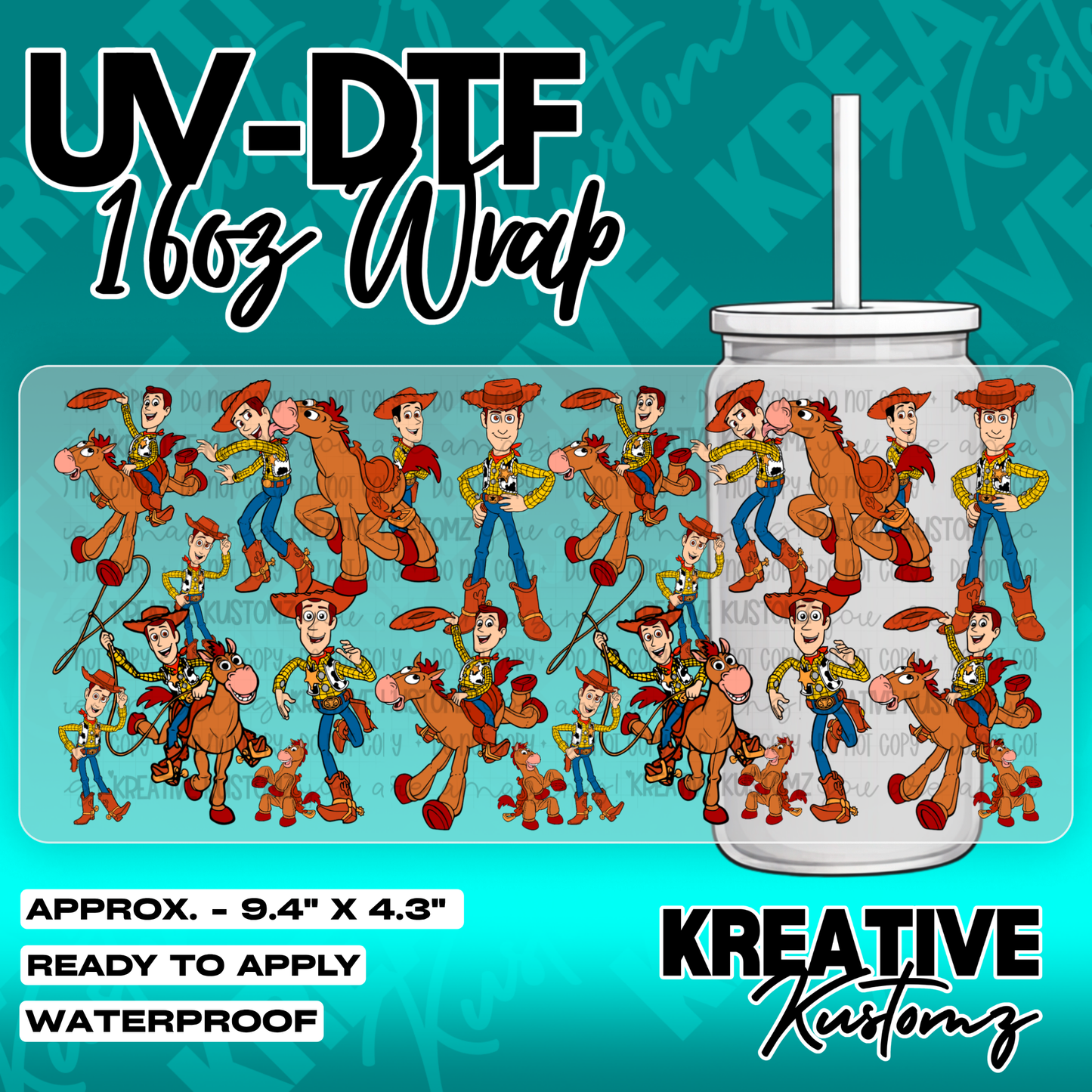 6178 | UV DTF Cup Wrap for 16oz Libbey Glass