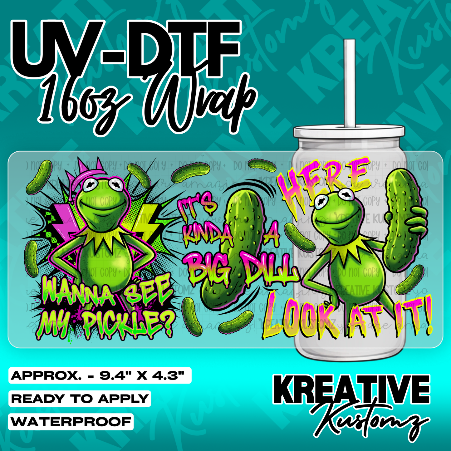 6180 | UV DTF Cup Wrap for 16oz Libbey Glass