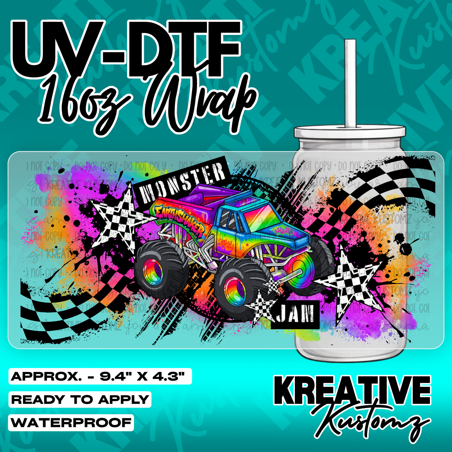 6190 | UV DTF Cup Wrap for 16oz Libbey Glass