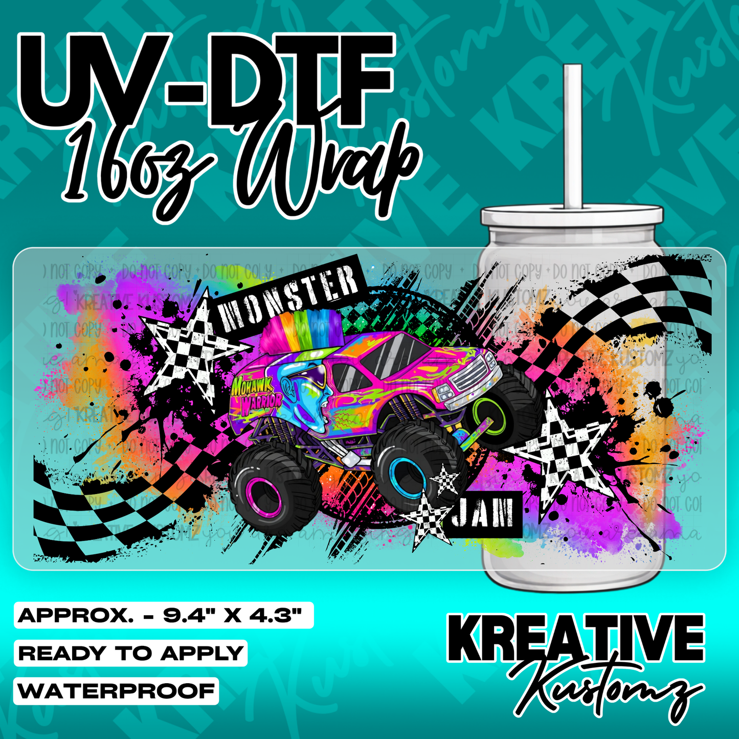 6193 | UV DTF Cup Wrap for 16oz Libbey Glass