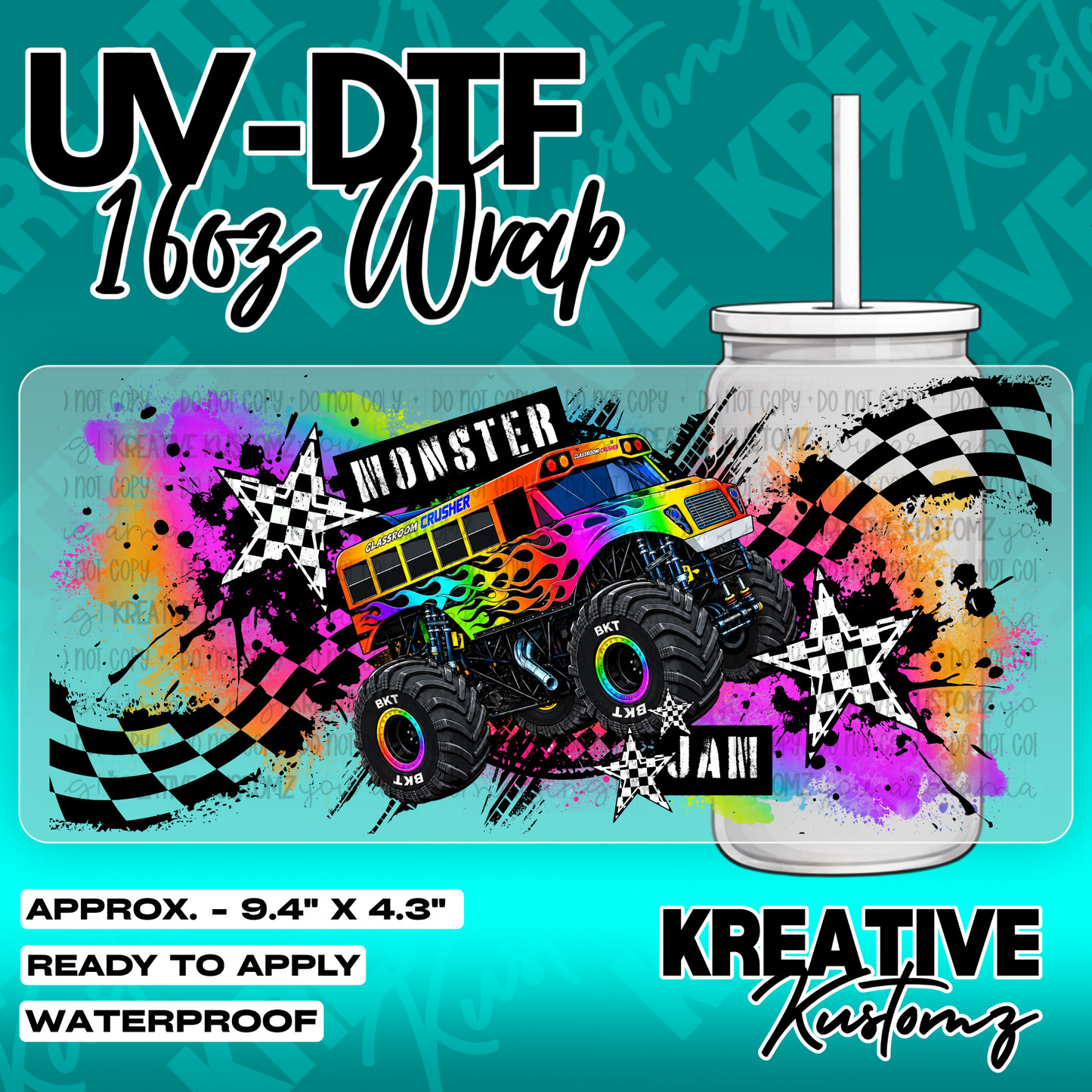 6200 | UV DTF Cup Wrap for 16oz Libbey Glass
