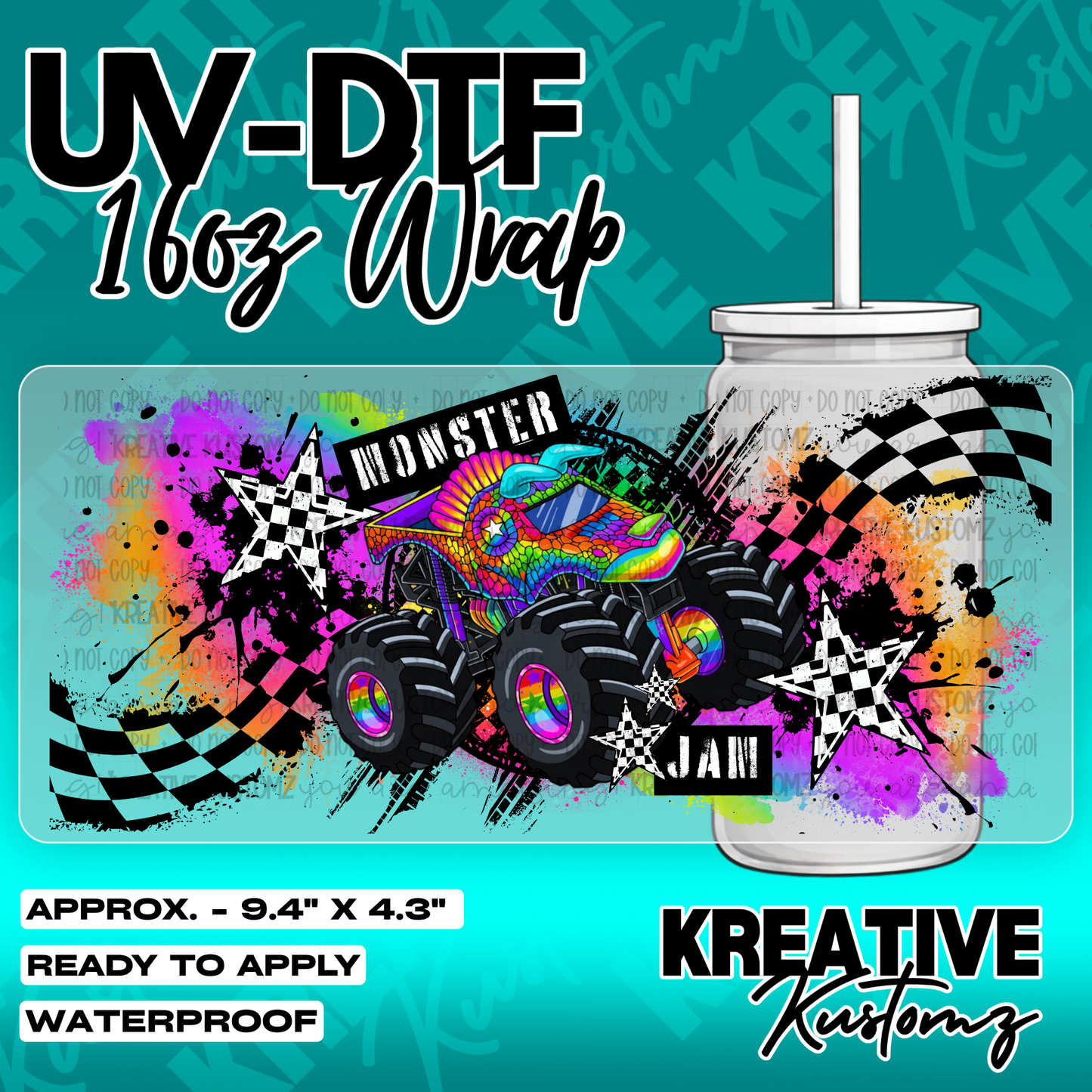 6205 | UV DTF Cup Wrap for 16oz Libbey Glass