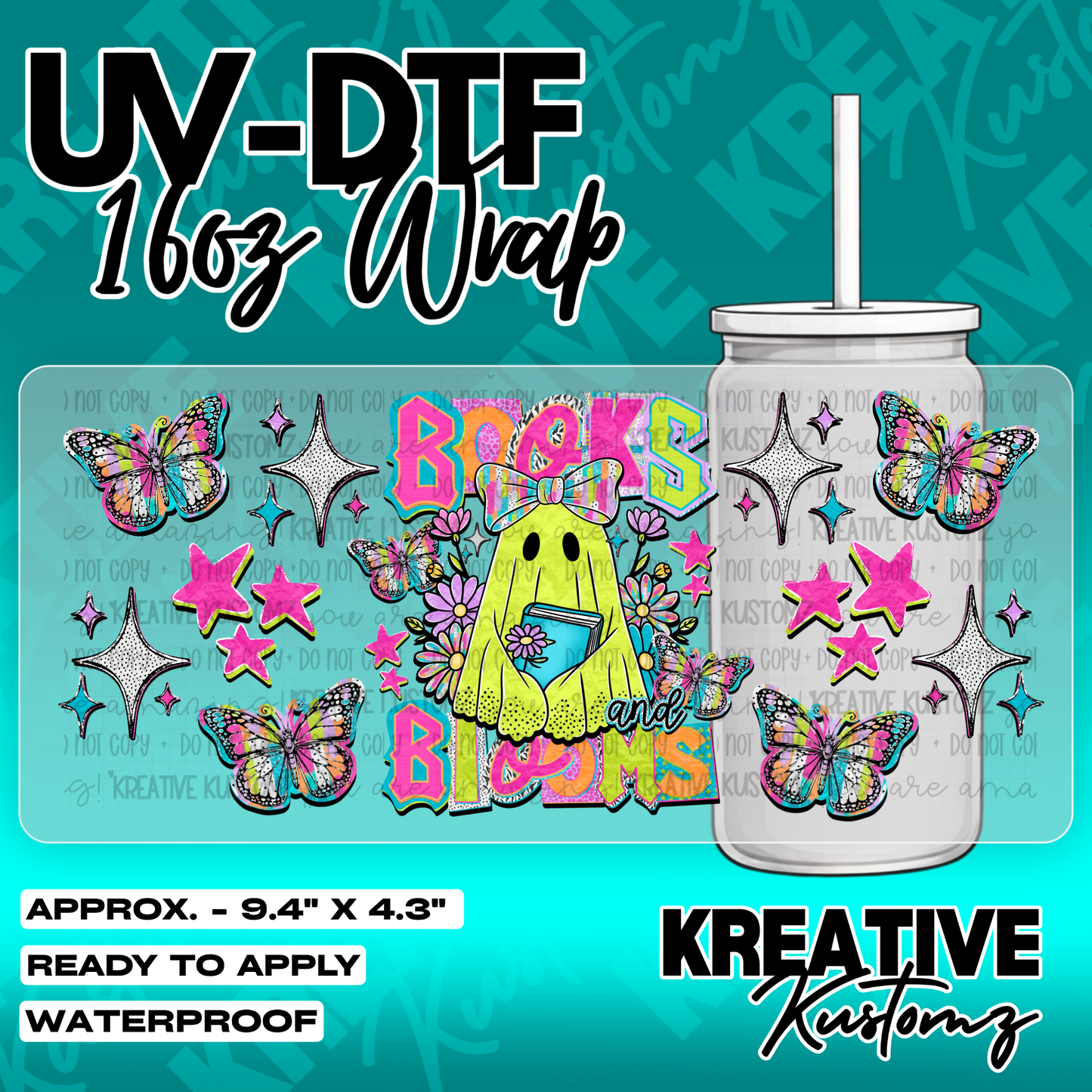 6225 | UV DTF Cup Wrap for 16oz Libbey Glass