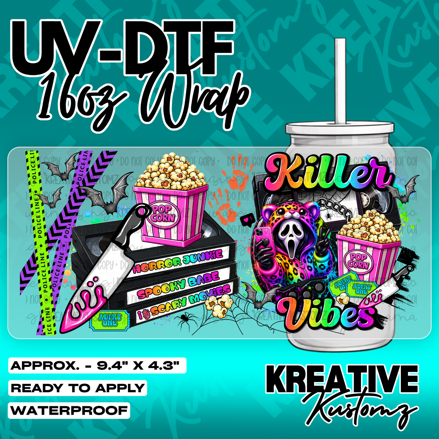 6256 | UV DTF Cup Wrap for 16oz Libbey Glass