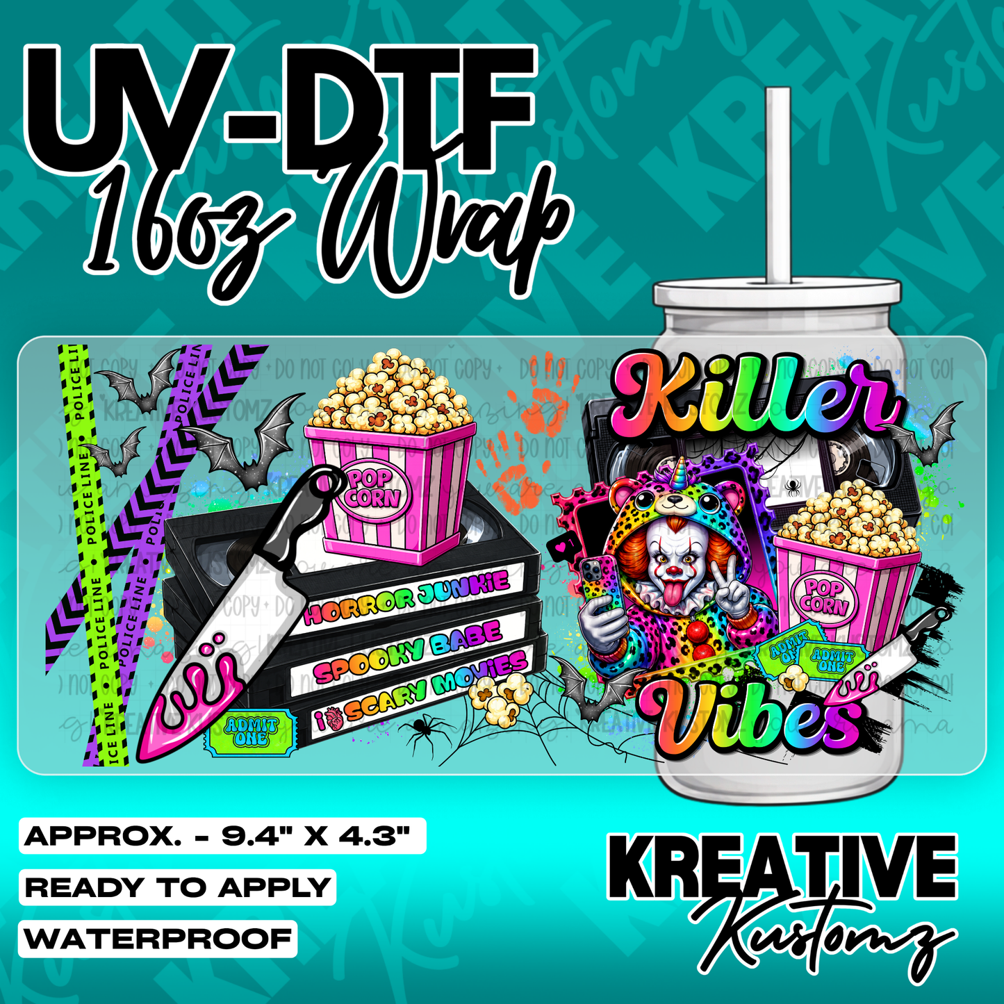 6260 | UV DTF Cup Wrap for 16oz Libbey Glass