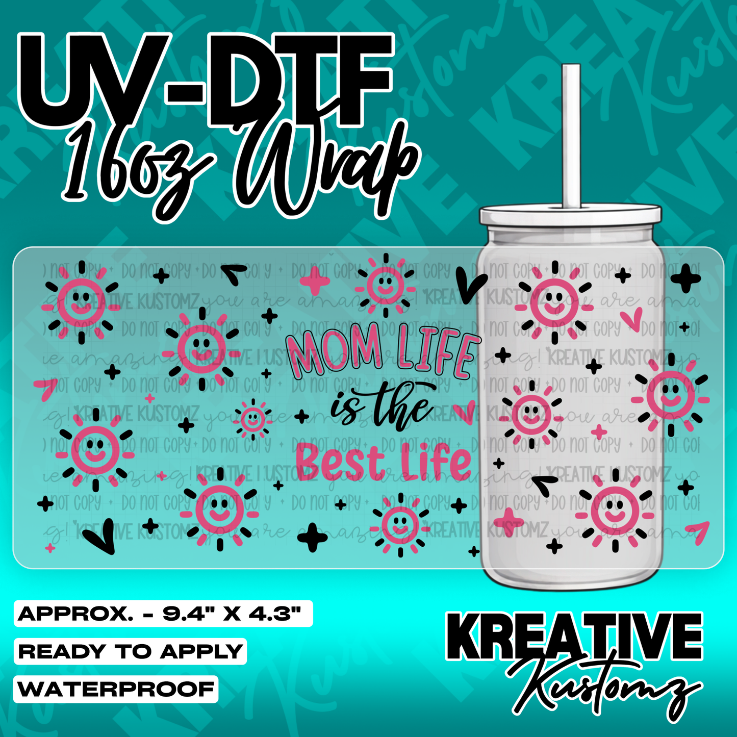 6272 | UV DTF Cup Wrap for 16oz Libbey Glass