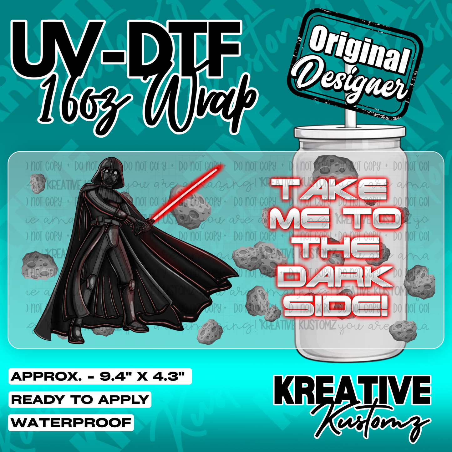 6275 | UV DTF Cup Wrap for 16oz Libbey Glass