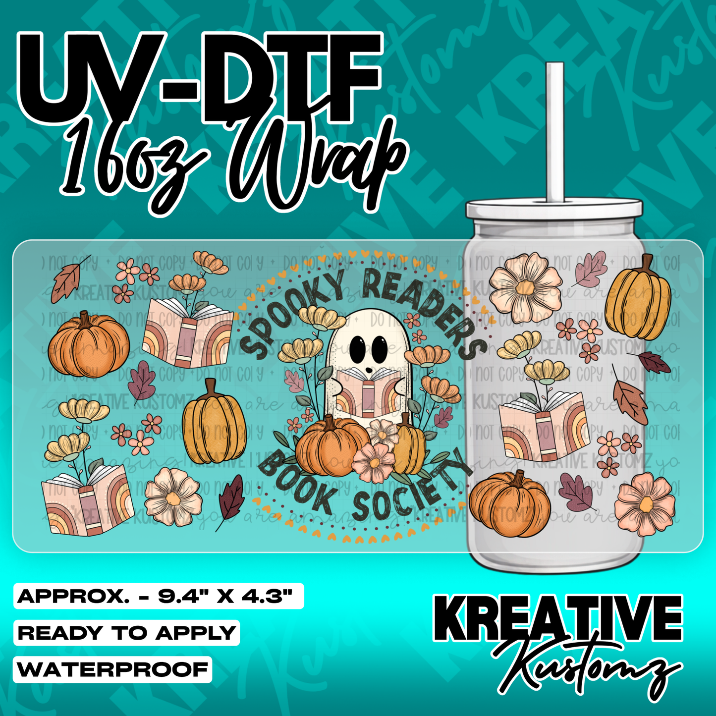 6314 | UV DTF Cup Wrap for 16oz Libbey Glass