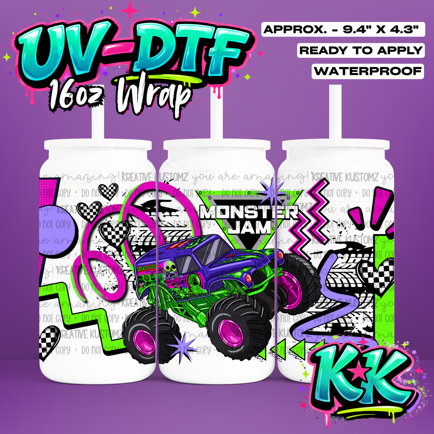 6437 | UV DTF Cup Wrap for 16oz Libbey Glass