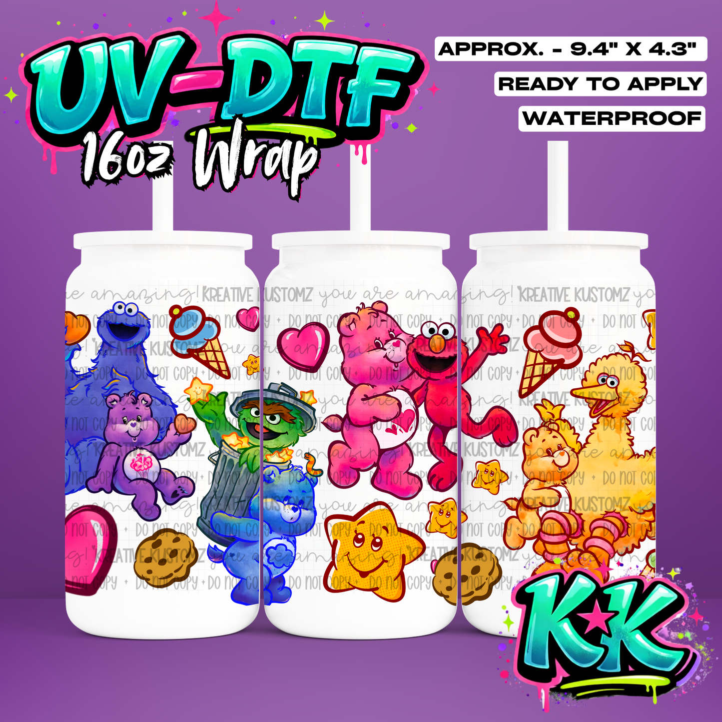 6457 | UV DTF Cup Wrap for 16oz Libbey Glass