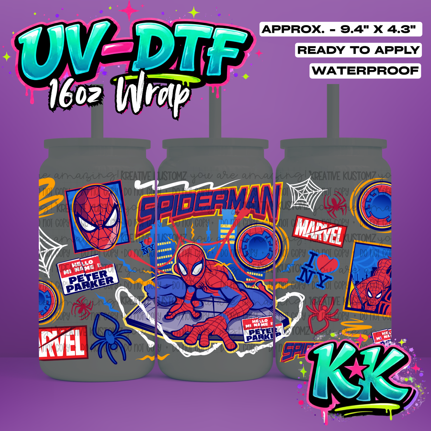 6478 | UV DTF Cup Wrap for 16oz Libbey Glass