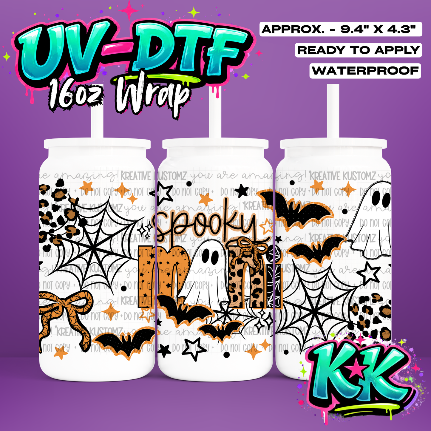 6592 | UV DTF Cup Wrap for 16oz Libbey Glass