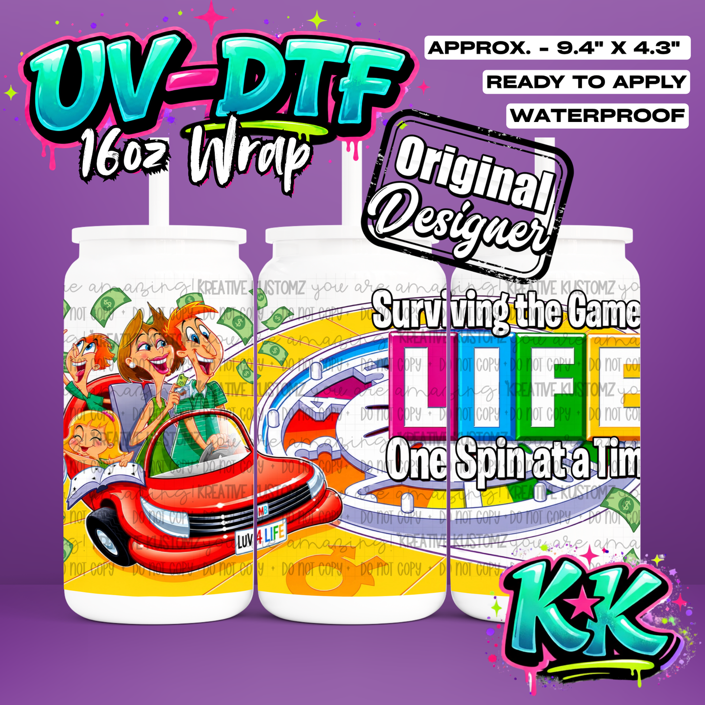 6623 | UV DTF Cup Wrap for 16oz Libbey Glass