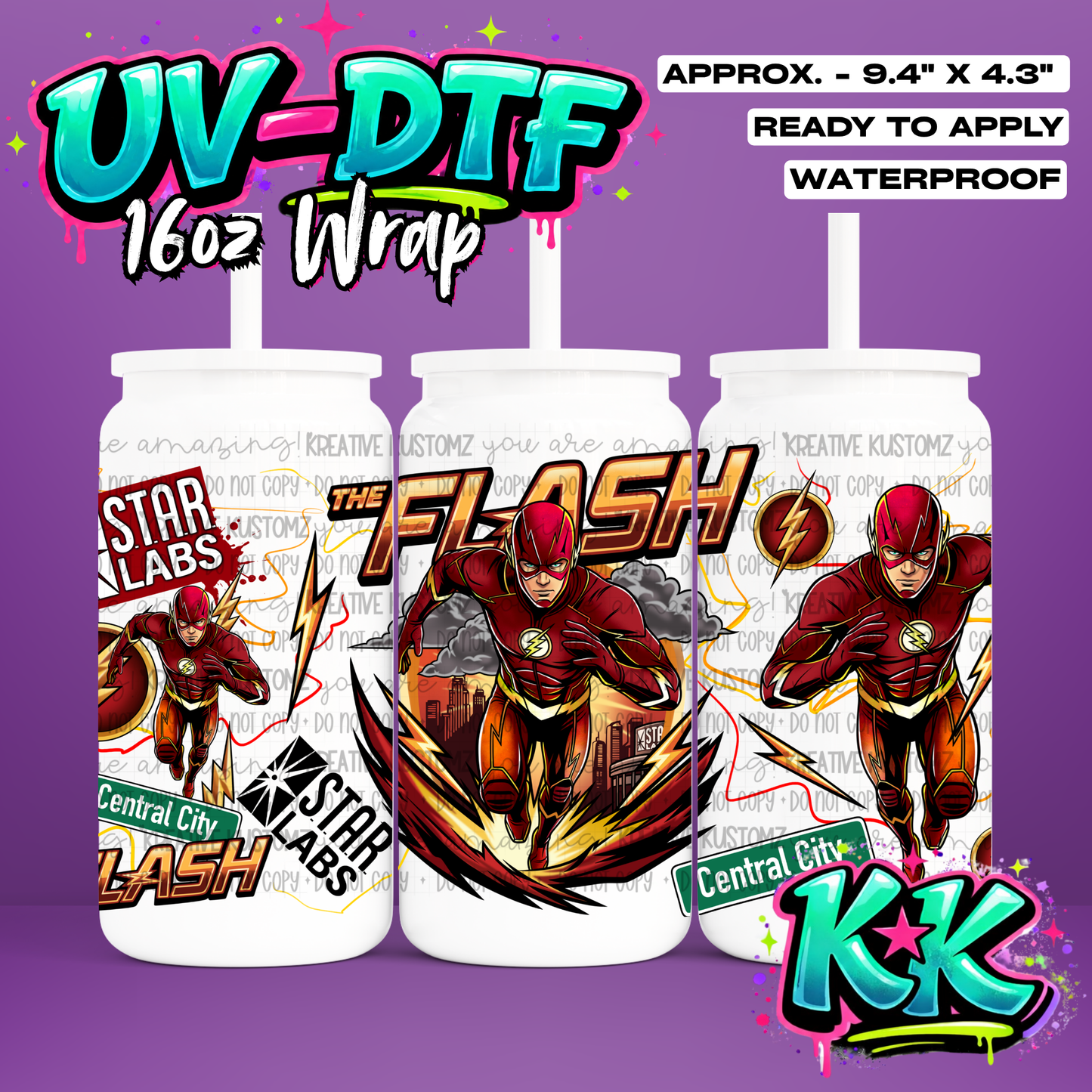 6627 | UV DTF Cup Wrap for 16oz Libbey Glass