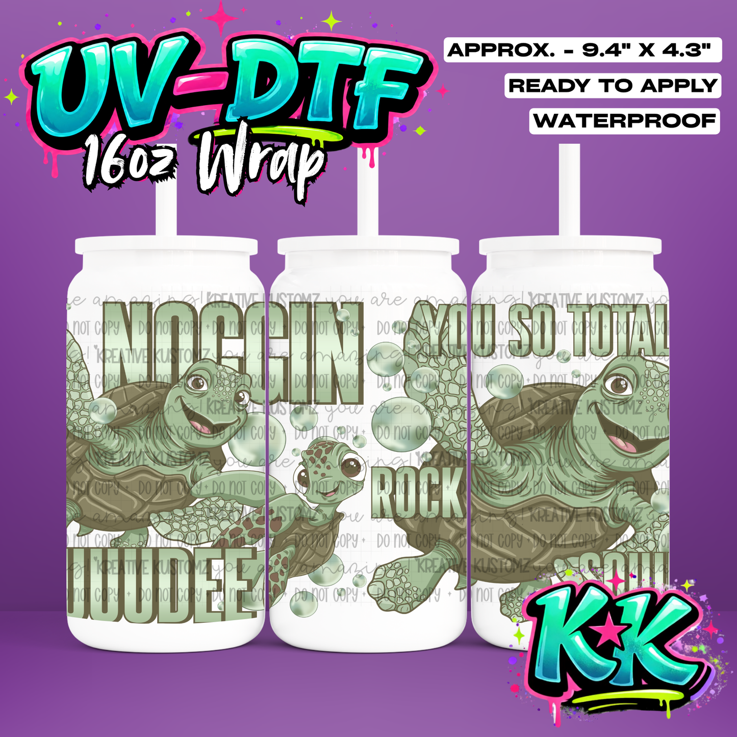 6631 | UV DTF Cup Wrap for 16oz Libbey Glass