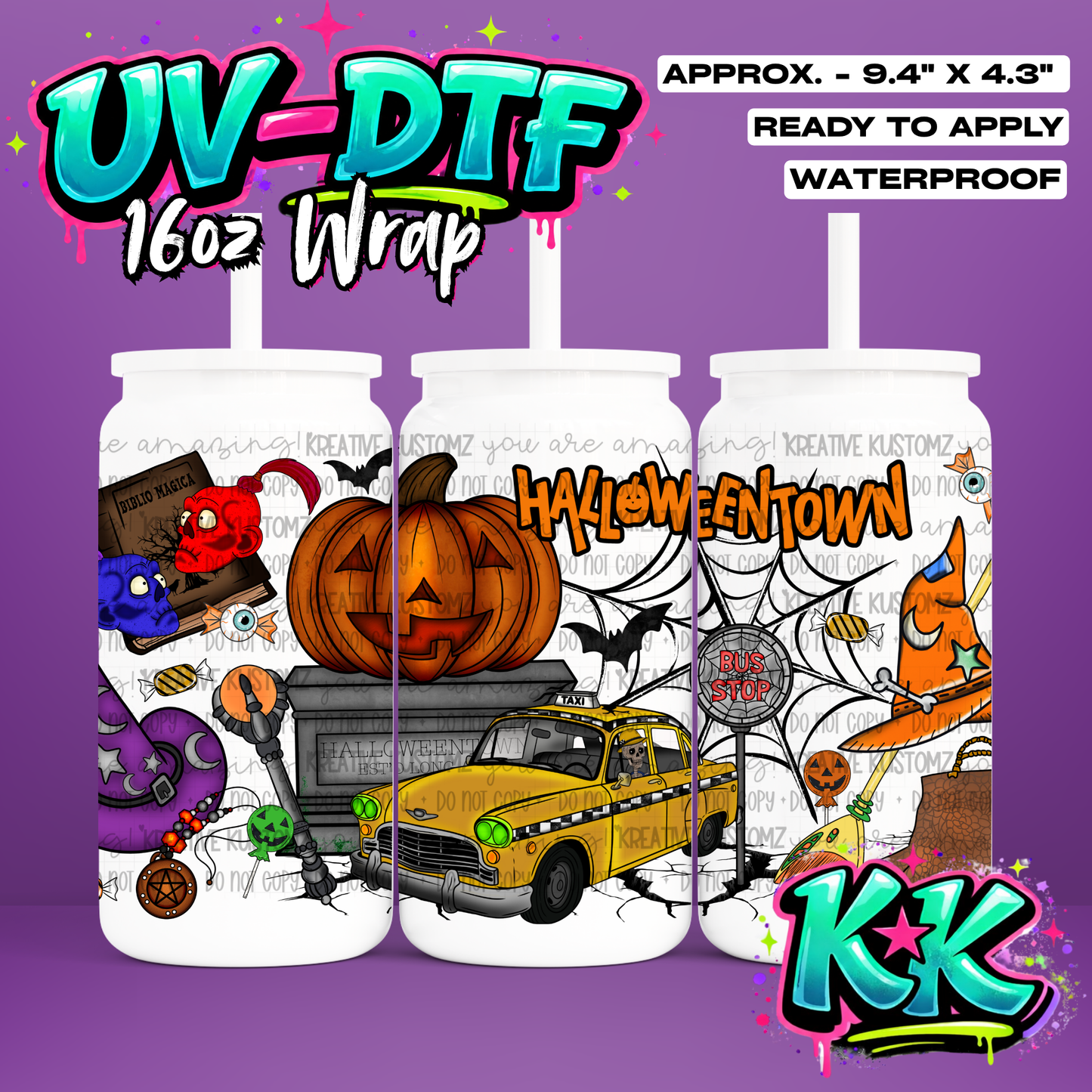 6638 | UV DTF Cup Wrap for 16oz Libbey Glass