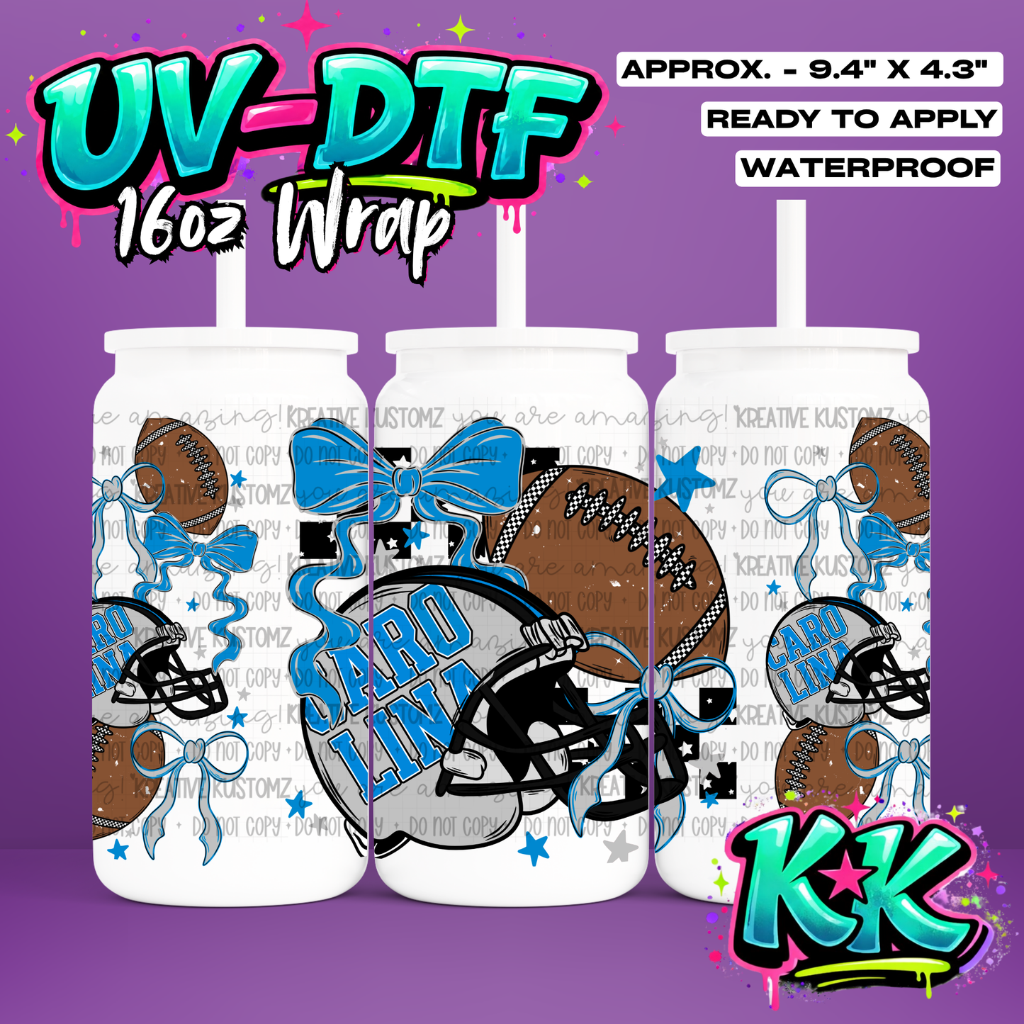 6681 | UV DTF Cup Wrap for 16oz Libbey Glass