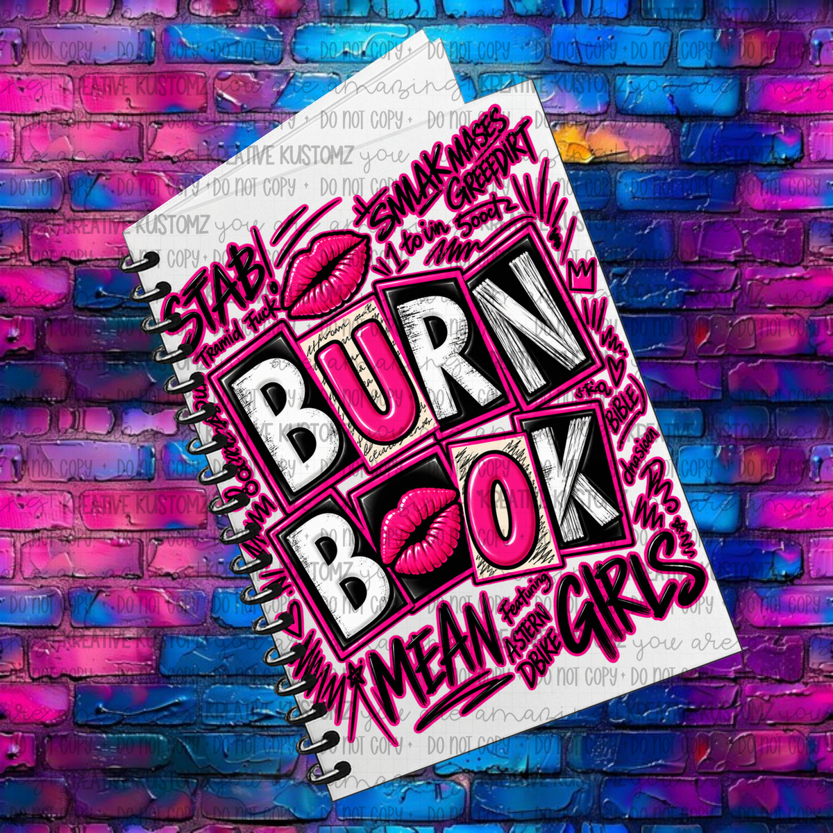 Burn Book | UVDTF A5 Notebook Wrap Decal
