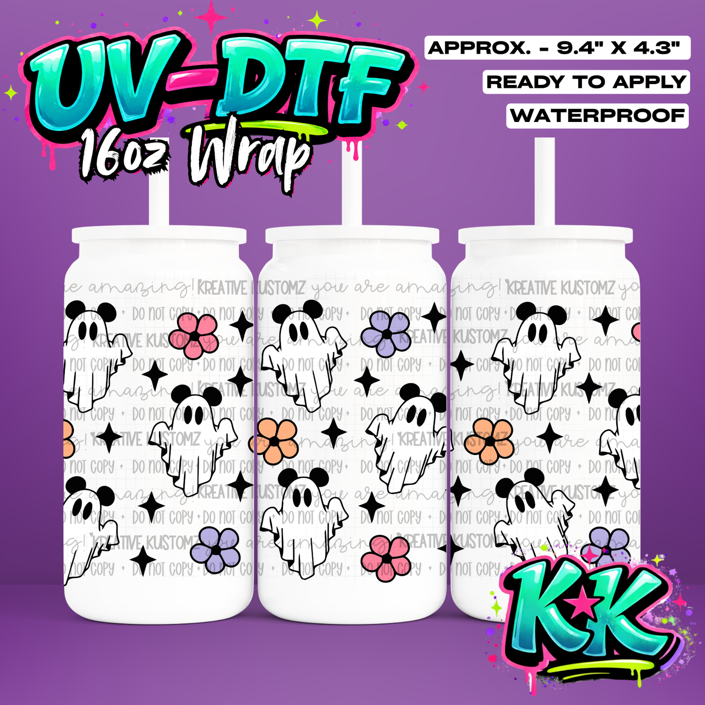 6704 | UV DTF Cup Wrap for 16oz Libbey Glass