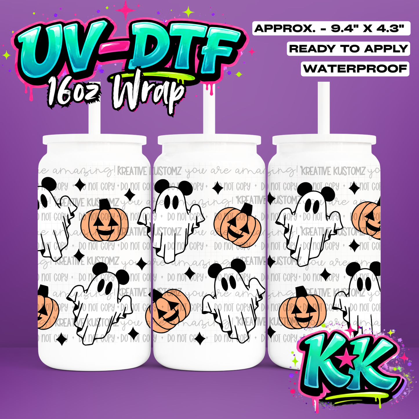 6716 | UV DTF Cup Wrap for 16oz Libbey Glass