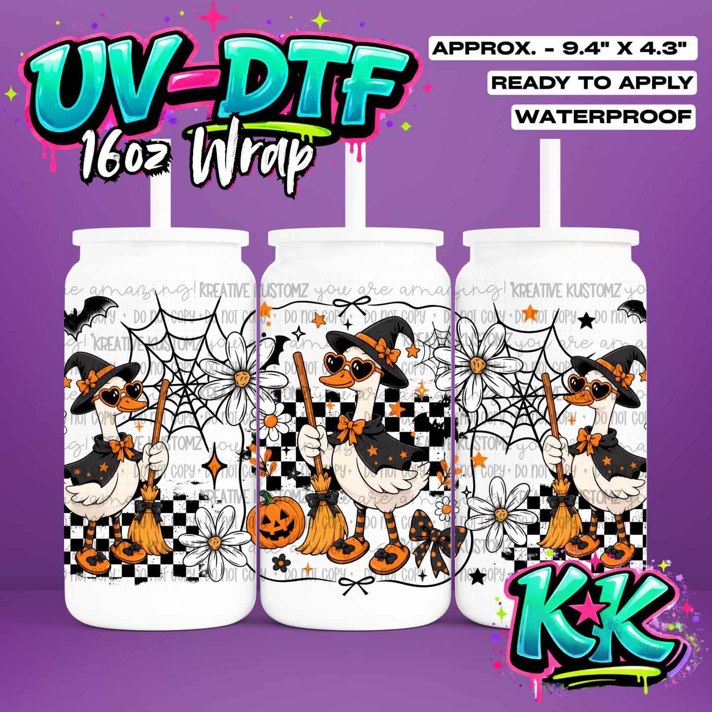 6748 | UV DTF Cup Wrap for 16oz Libbey Glass