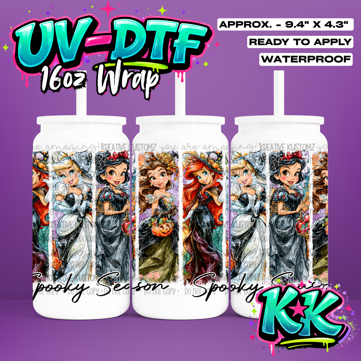 6749 | UV DTF Cup Wrap for 16oz Libbey Glass