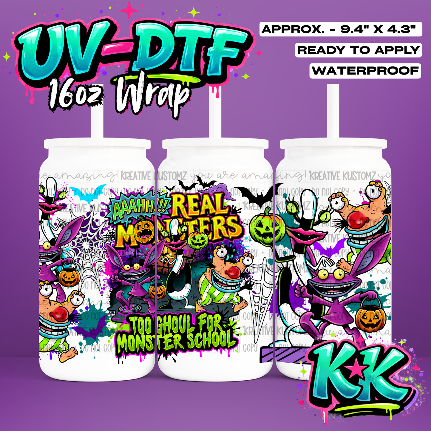 6755 | UV DTF Cup Wrap for 16oz Libbey Glass