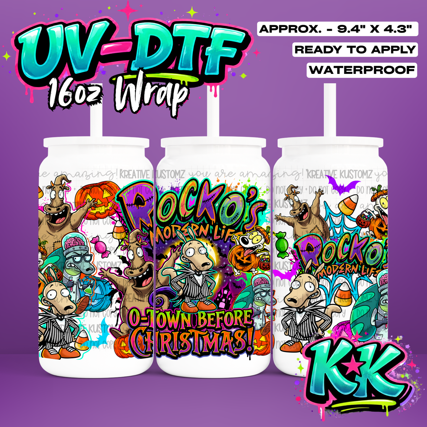 6757 | UV DTF Cup Wrap for 16oz Libbey Glass