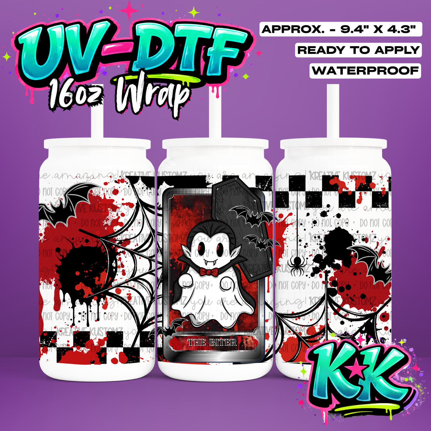6760 | UV DTF Cup Wrap for 16oz Libbey Glass