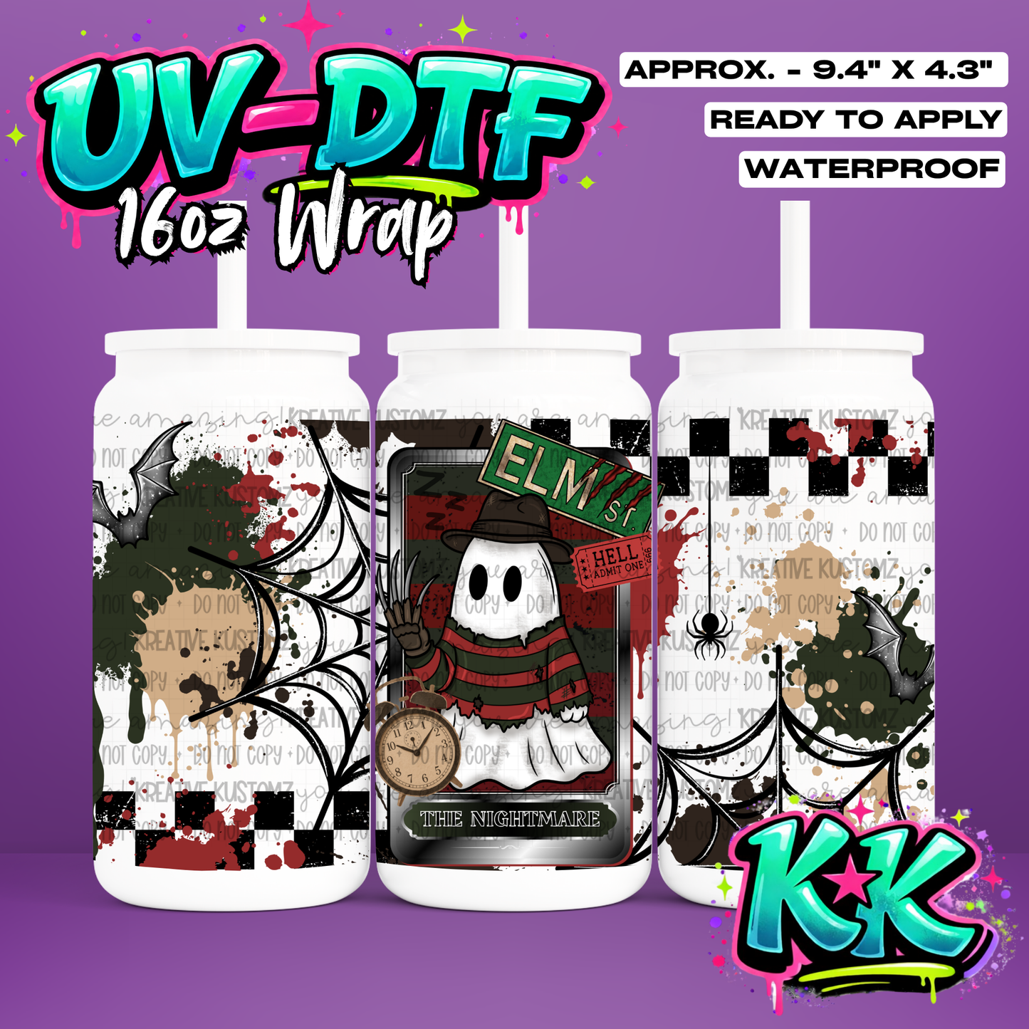 6769 | UV DTF Cup Wrap for 16oz Libbey Glass