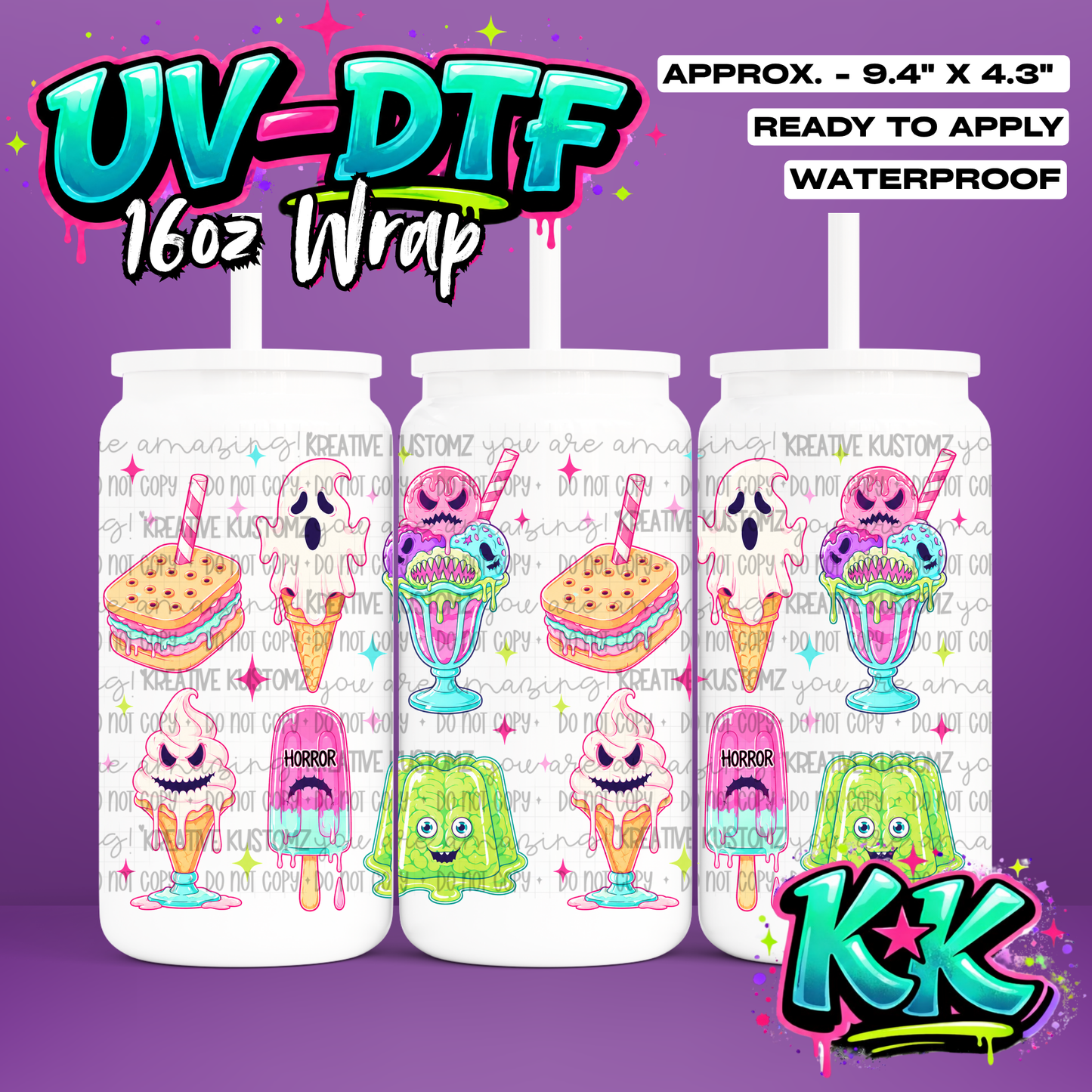 6788 | UV DTF Cup Wrap for 16oz Libbey Glass