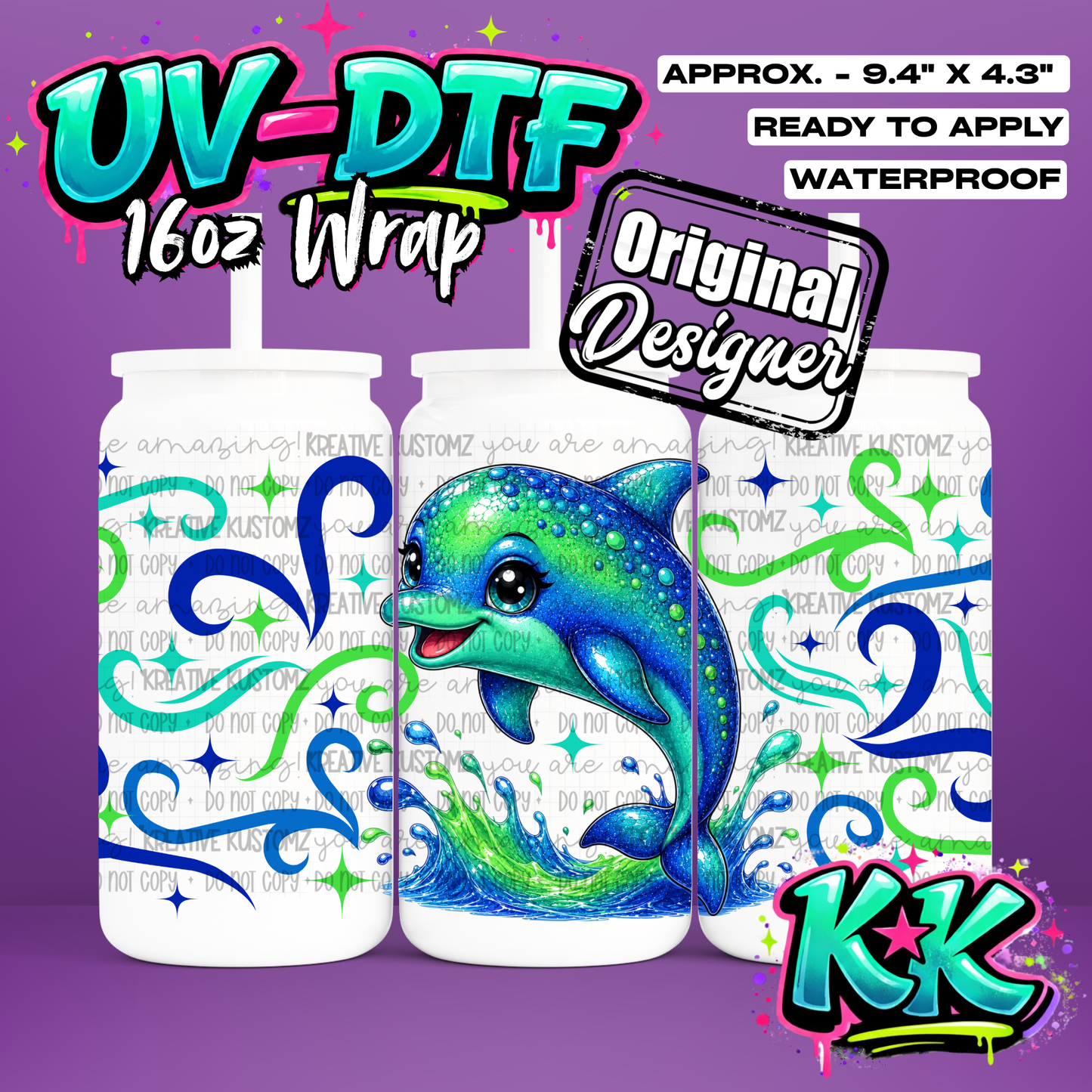 6826 | UV DTF Cup Wrap for 16oz Libbey Glass