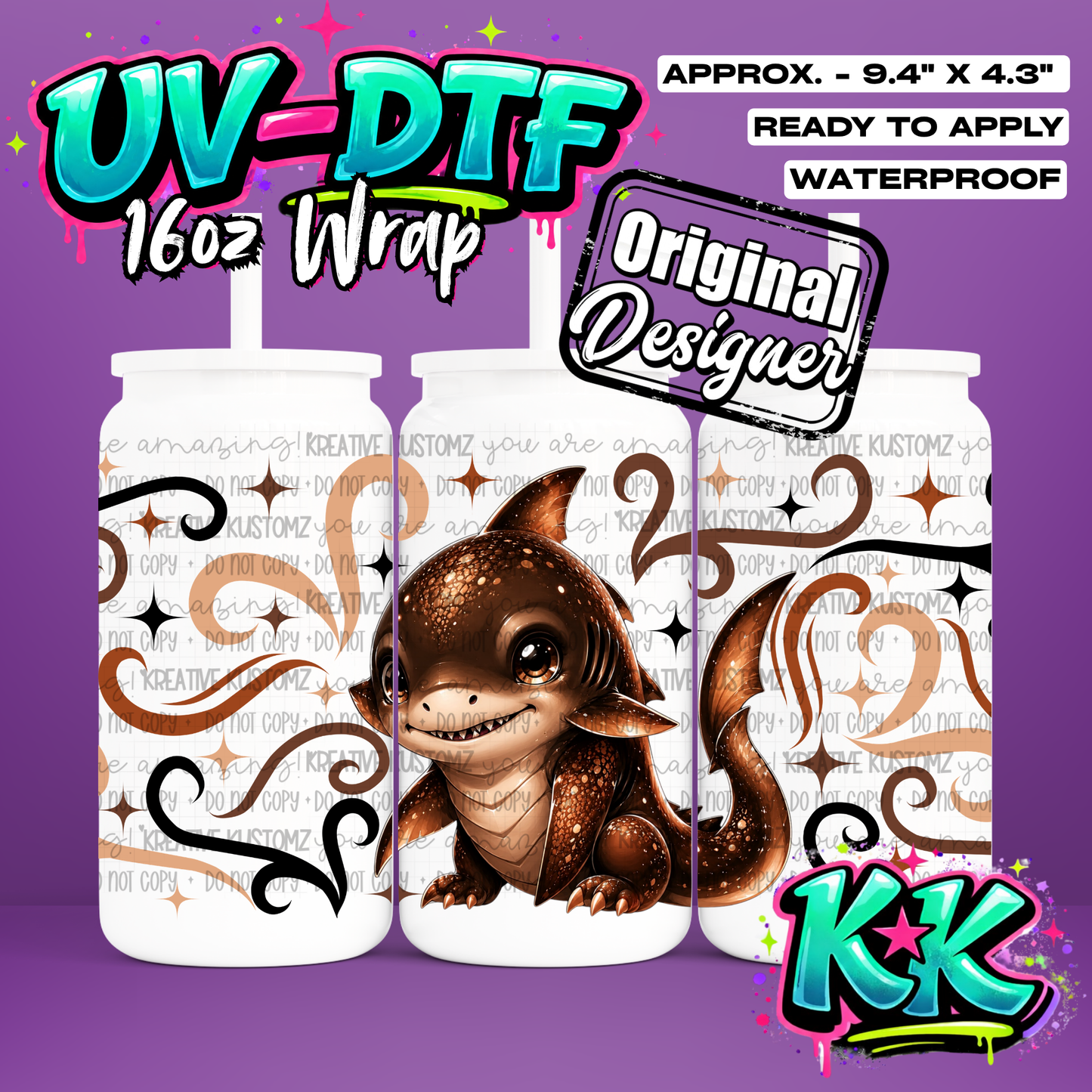 6837 | UV DTF Cup Wrap for 16oz Libbey Glass