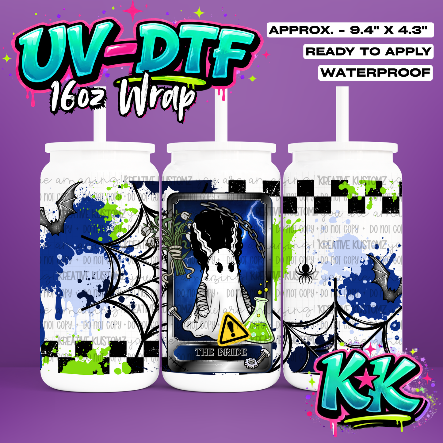 6857 | UV DTF Cup Wrap for 16oz Libbey Glass