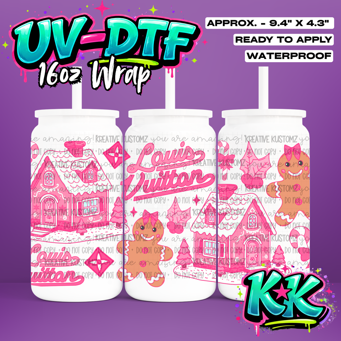 6875 | UV DTF Cup Wrap for 16oz Libbey Glass