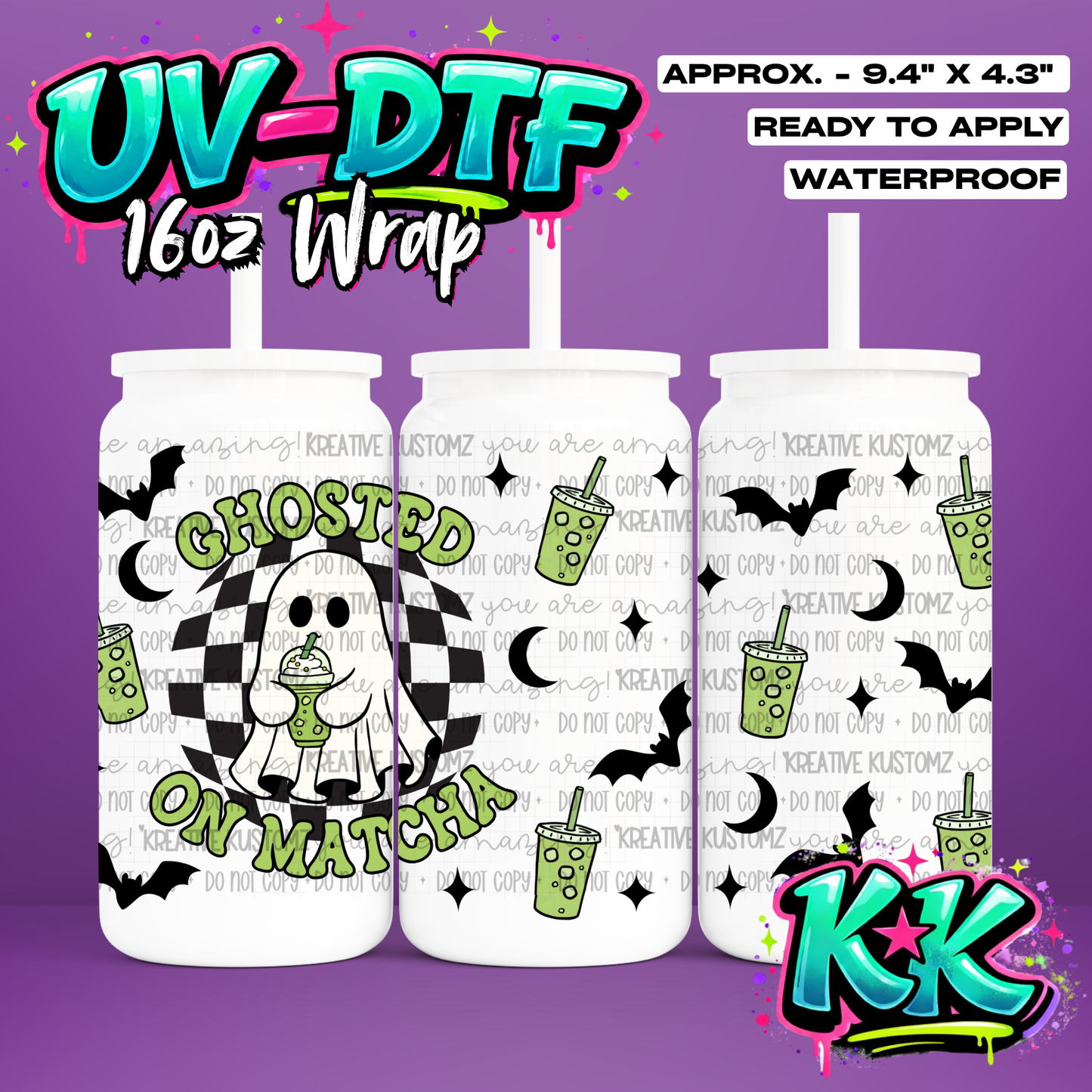 6908 | UV DTF Cup Wrap for 16oz Libbey Glass