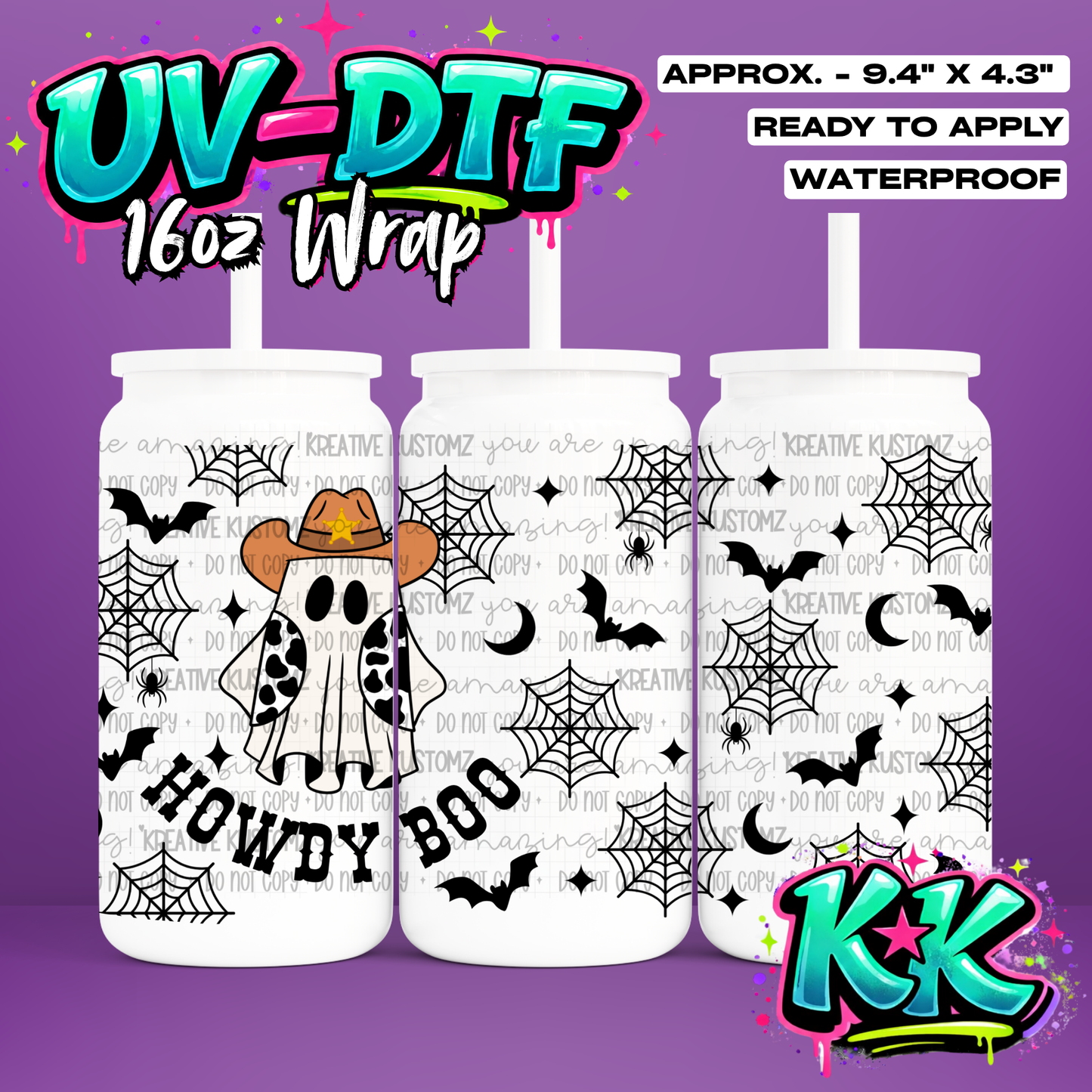 6916 | UV DTF Cup Wrap for 16oz Libbey Glass