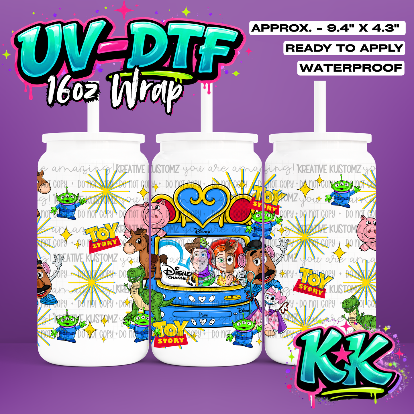 6976 | UV DTF Cup Wrap for 16oz Libbey Glass