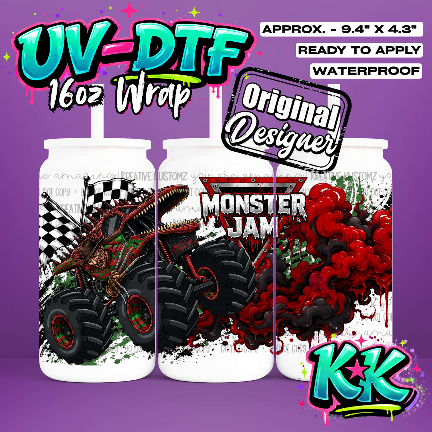 6981 | UV DTF Cup Wrap for 16oz Libbey Glass