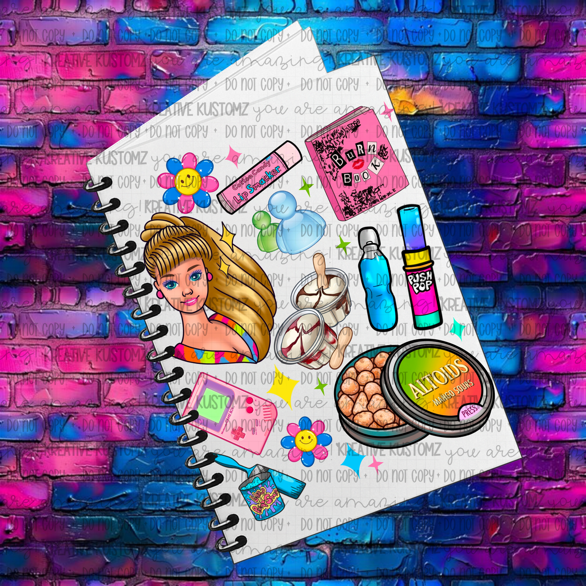 Barbie World | UVDTF A5 Notebook Wrap Decal