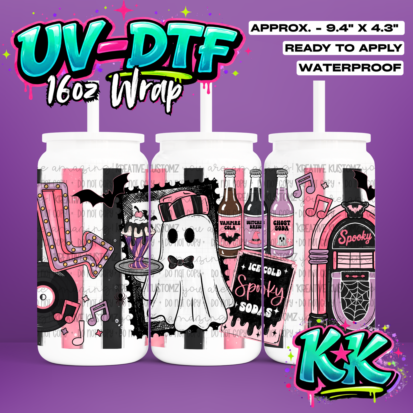 7008 | UV DTF Cup Wrap for 16oz Libbey Glass