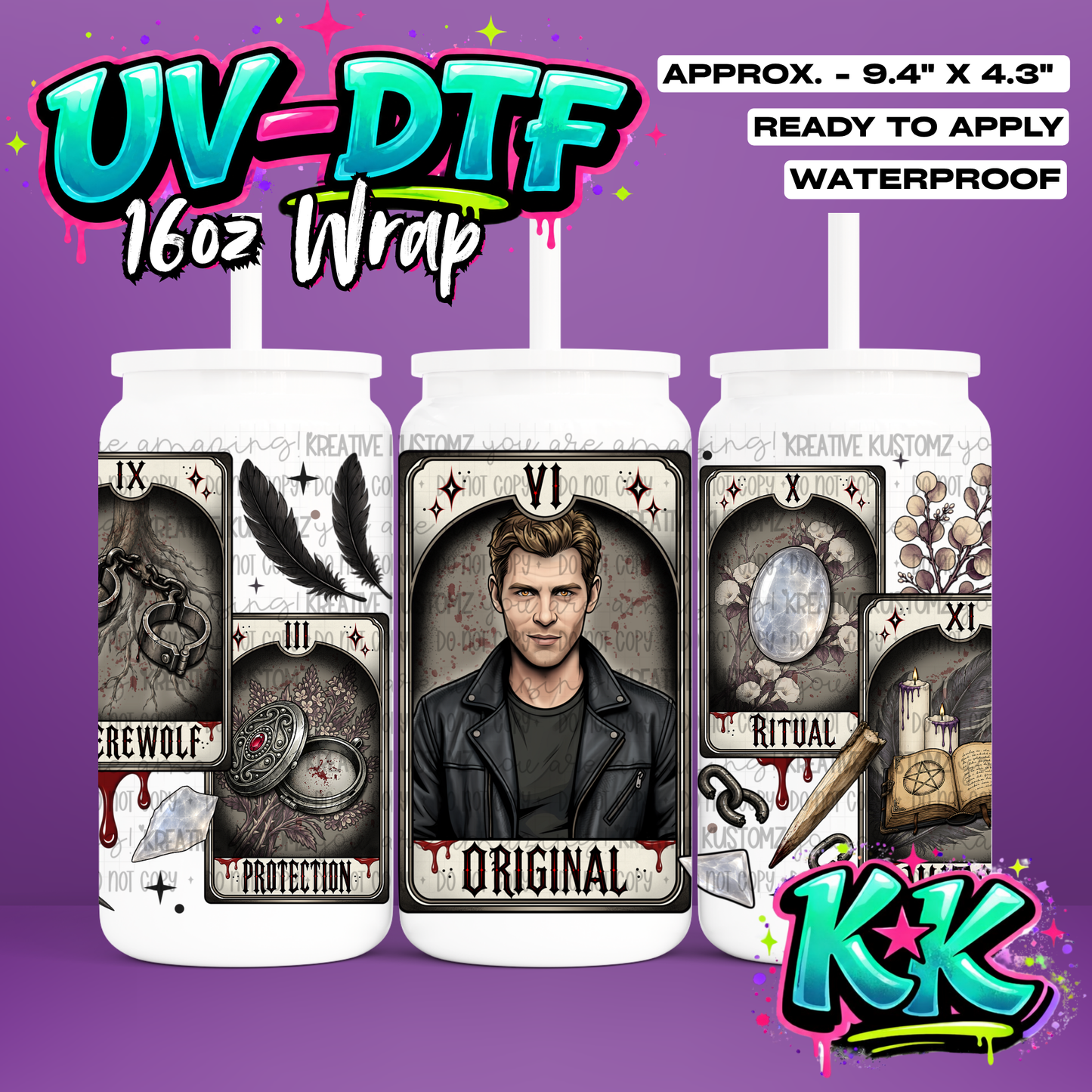 7022 | UV DTF Cup Wrap for 16oz Libbey Glass