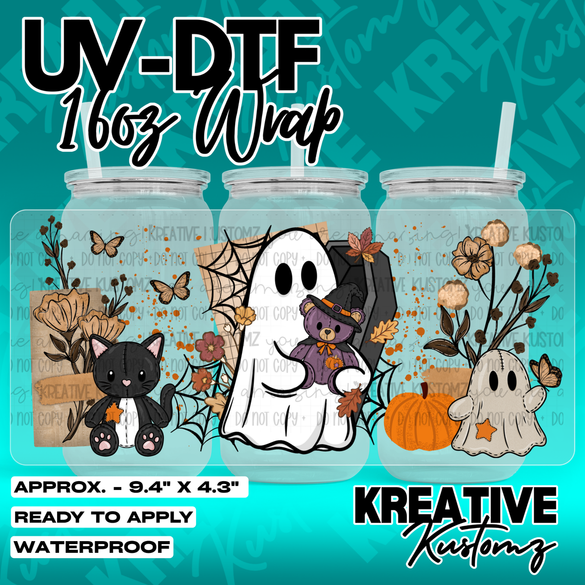 7033 | UV DTF Cup Wrap for 16oz Libbey Glass