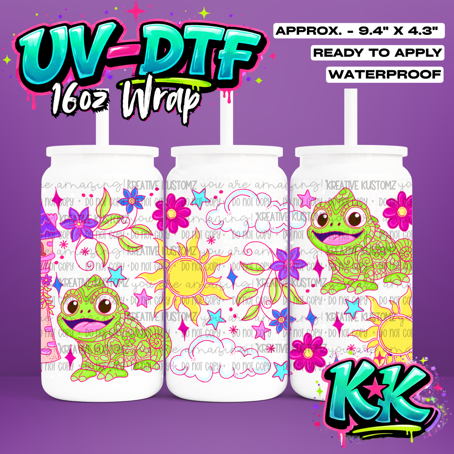 7051 | UV DTF Cup Wrap for 16oz Libbey Glass
