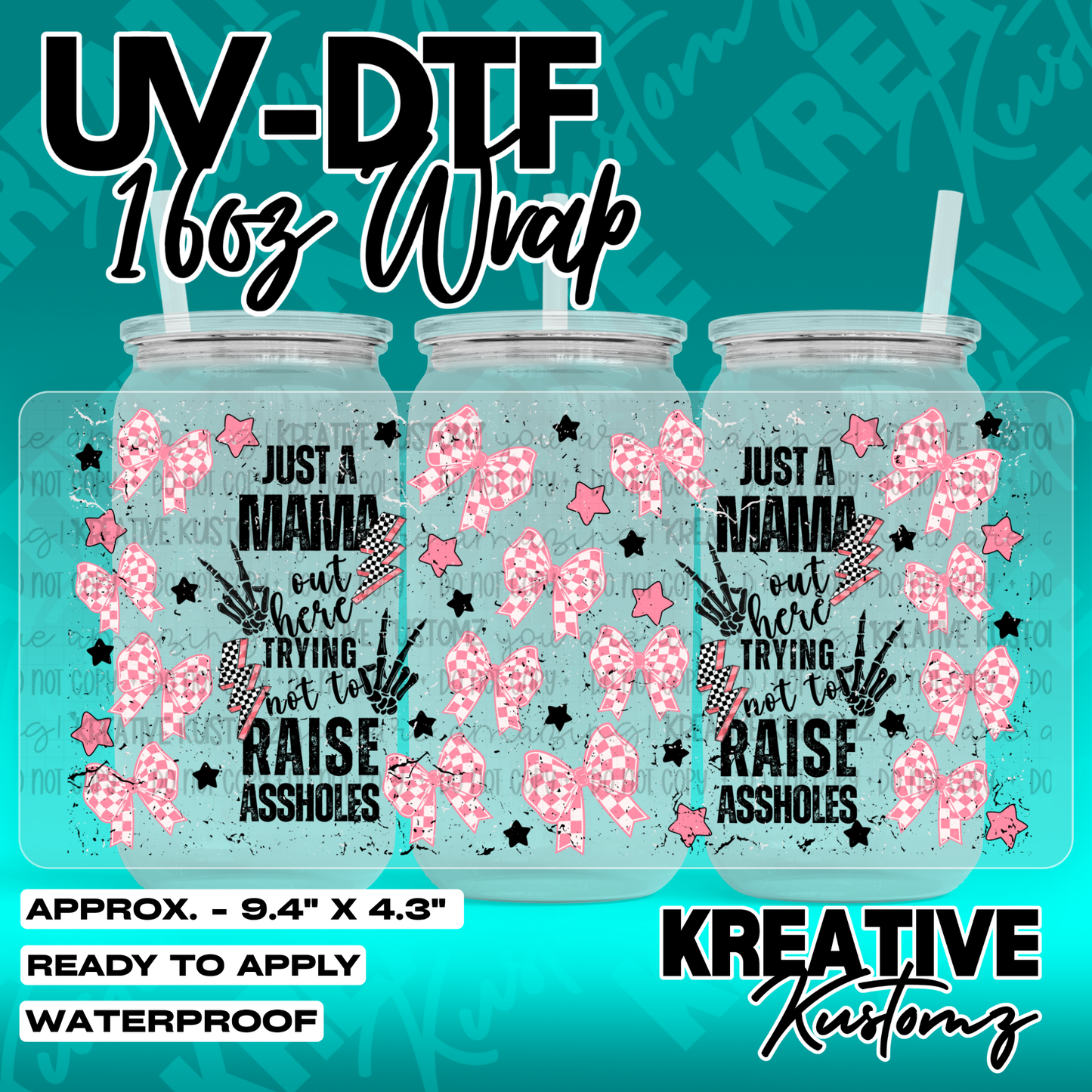 7066 | UV DTF Cup Wrap for 16oz Libbey Glass