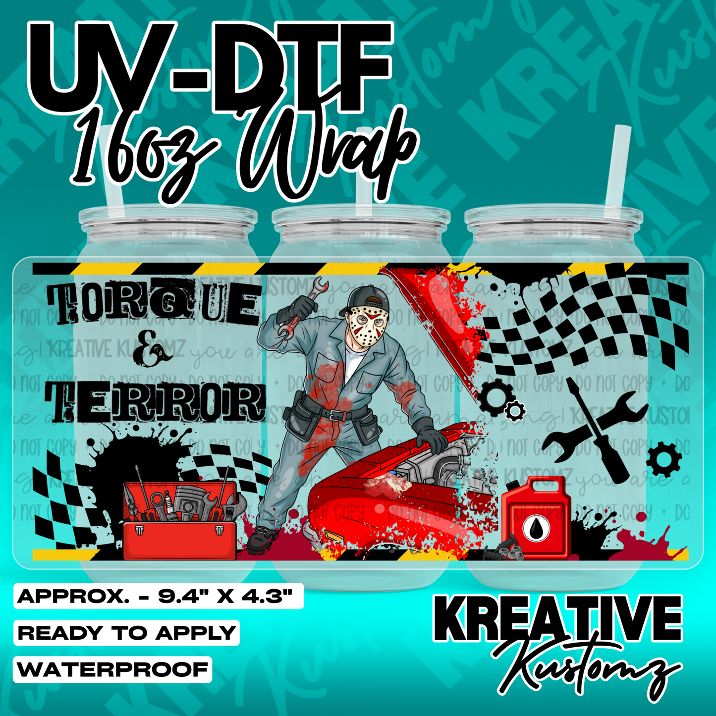 7095 | UV DTF Cup Wrap for 16oz Libbey Glass