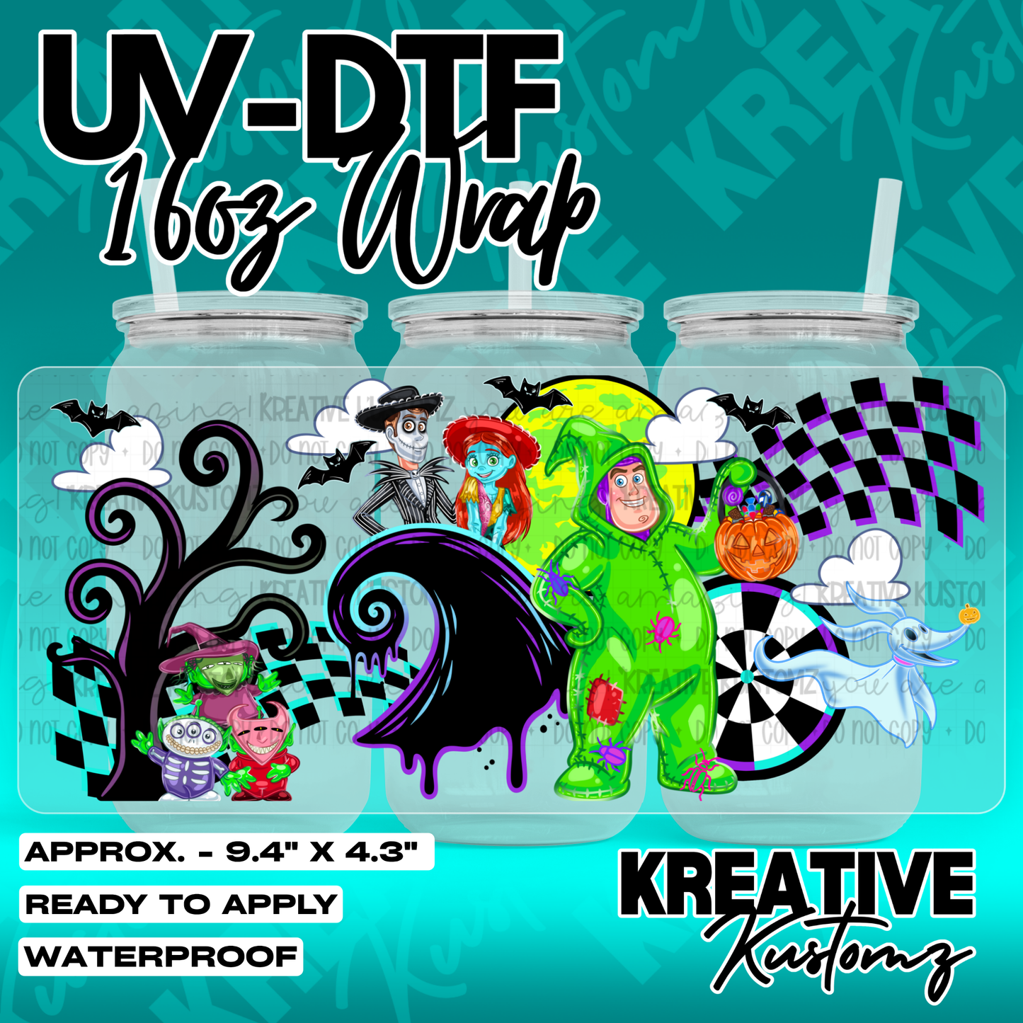 7100 | UV DTF Cup Wrap for 16oz Libbey Glass
