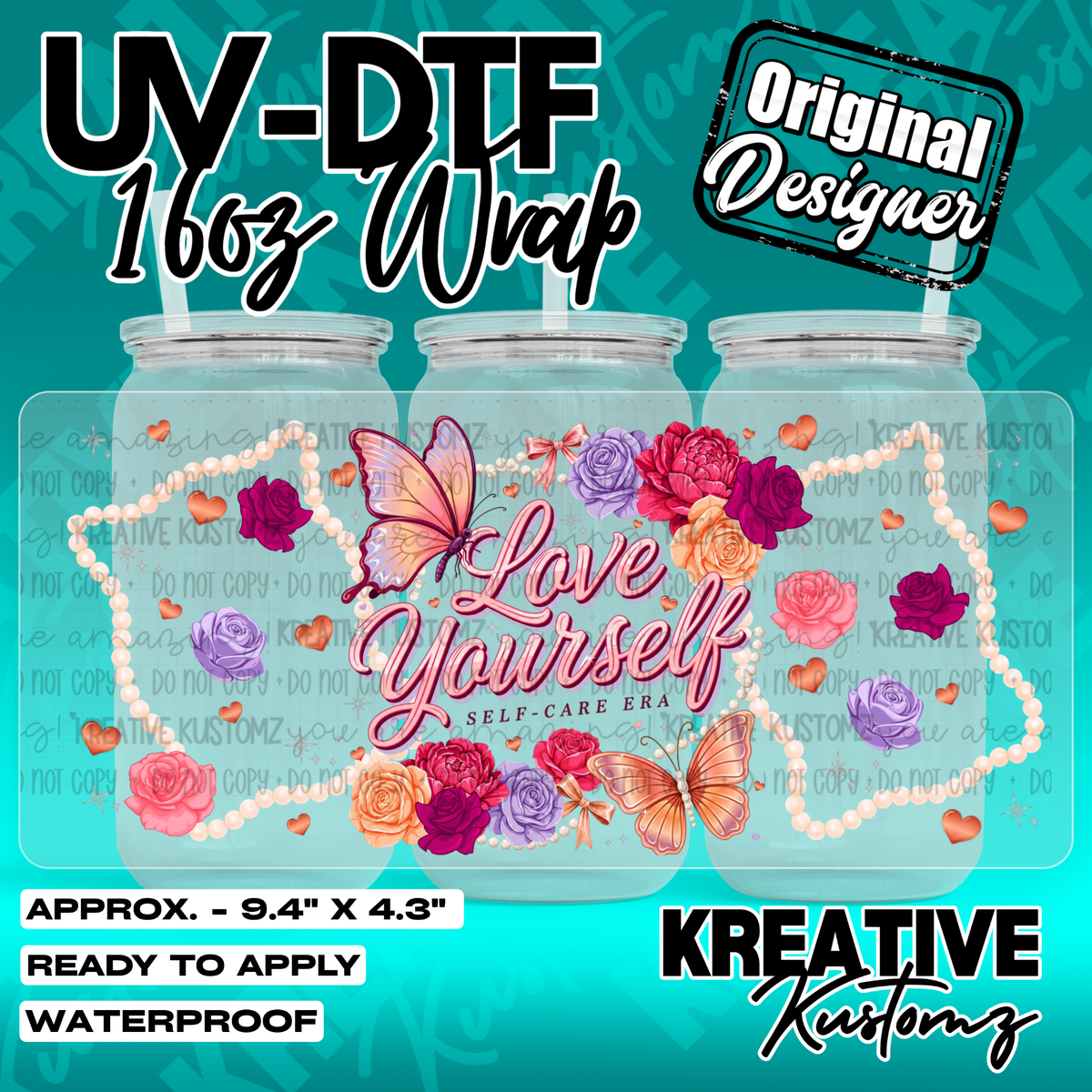 7120 | UV DTF Cup Wrap for 16oz Libbey Glass