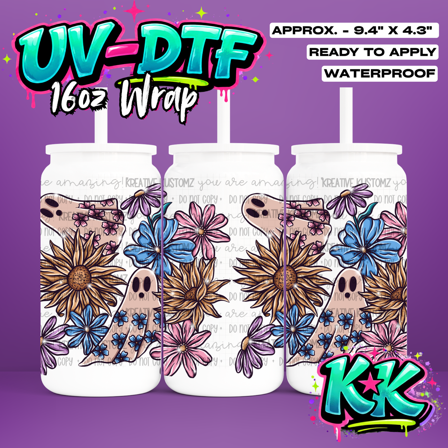 7131 | UV DTF Cup Wrap for 16oz Libbey Glass
