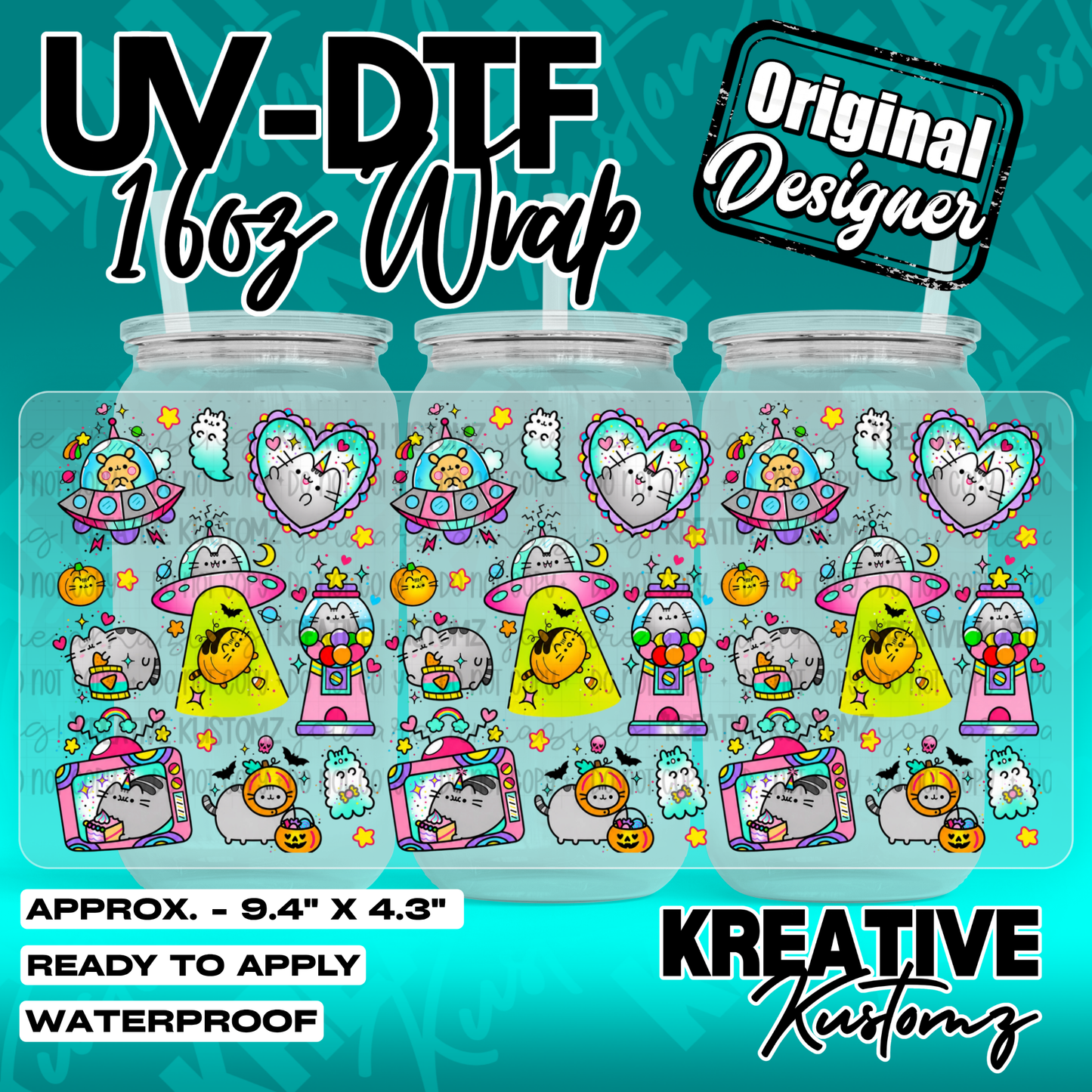 7132 | UV DTF Cup Wrap for 16oz Libbey Glass
